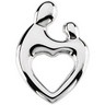 Mother and Child Heart Pendant | 19.25 x 13.5 mm | SKU: 83165-19