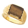 Mens Ring Mounting for 12 x 10mm Center Gemstone Ref 952851