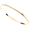 14KY 2mm Half Round Bangle Bracelet Ref 406850