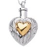 Heart Ash Pendant 25.25 x 19.5mm Ref 733607