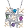 Tic Tac Toe Pendant 22.25 x 21.5mm Ref 932885