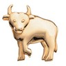 The Playful Bull Brooch 24.75 x 24.75mm Ref 670522