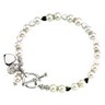 Friendship Bracelet with Pearls 8inch length Ref 568534
