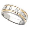 Two Tone Diamond Duo Band .17 CTW Ref 224519