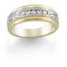 5 Stone Two Tone Bridal Tapered Diamond Duo Band .25 CTW Ref 409582