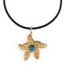 Genuine Turquoise Cabochon Starfish Charm Ref 504586