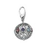 Genuine Amethyst, Swiss Blue Topaz and Pink Tourmaline Charm Ref 307207