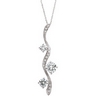 Created Moissanite and Diamond Necklace 1.5 CTW Ref 706088