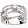 Created Moissanite and Diamond Ring 1.63 CTW Ref 763591