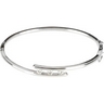 Created Moissanite Bangle 3.25mm .33 CTW Ref 913716