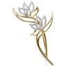 .63 CTW Two Tone Diamond Brooch Ref 246449