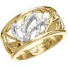 .25 CTW Two Tone Diamond Ring Ref 825829