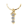 Moissanite Pendant on 18 inch Diamond Cut Snake Chain .75 CTW Ref 373787