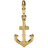 Gold Fashion Tiny Anchor Charm Ref 224778