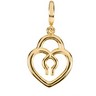 Gold Fashion Tiny Heart Lock Charm Ref 248761