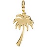 Gold Fashion Tiny Palm Tree Charm Ref 593667