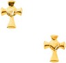 Childrens Cross and Heart Earrings 9.5 x 7mm Ref 663128