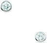 Childrens CZ Earrings 4mm Ref 904557