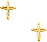 Childrens Cross Earrings 10 x 7.75mm Ref 121185