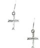 Childrens Diamond Cut Cross Dangle Earrings 19 x 7mm Ref 148881