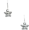 Childrens Butterfly Shepherd Hook Earrings 14.25 x 6.75mm Ref 137846