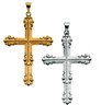 Large Fancy Cross Pendant 44 x 31.5mm Ref 702162