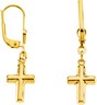 Cross Dangle Earrings 12 x 9mm Ref 599829