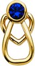 With Me Always Angel Heart Gemstone Lapel Pin | 12 x 7 mm | SKU: R16745