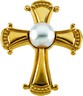 Akoya Cultured Pearl Cross Pendant 34.75 x 28.25mm Ref 164639