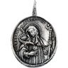 Spanish Shipwreck-St. Gertrude & St. Rose of Lima Medal | 31 x 26.5 mm | SKU: R41369