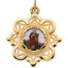St. Jude Framed Enamel Pendant 25.75 x 25.75mm Ref 938349