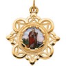 St. Jude Framed Enamel Pendant 25.75 x 25.75mm Ref 938349