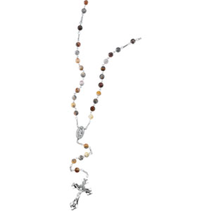 Lace Agate Rosary 6mm Ref 902496