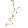 Rosary with Long Fluted Gold Beads Ref 730681