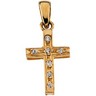 CZ Gold Crosses