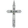 Cross with Imitation Birthstones 34.75 x 22.5mm Ref 663960