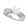 Round Tulipset Diamond Engagement Ring 1 Carat Ref 718339
