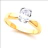 Oval Tulipset Solitaire Ring Mounting 1 to 2 Carat Ref 146587