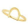 Western Style Horseshoe Ring 10 x 10mm wide Ref 349065