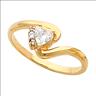 Heart Birthstone Ring with Diamonds 4.5 x 4.5mm Ref 774330