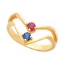 Birthstone Mothers Ring May hold up to 7 round 3mm gemstones Ref 118794
