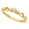 Accented Heart Ring 3 pttw dia. Ref 897044