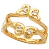 Diamond Ring Guard 14K 10 pttw dia Ref 749156