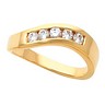 Stackable Fashion Ring with Accent 40 pttw dia. 4mm wide Ref 502511