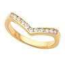 Stackable Fashion Ring with Accent 25 pttw dia. 2mm wide Ref 813220