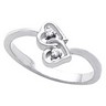 Accented Heart Ring 3 pttw dia. Ref 748850