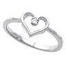 Accented Heart Ring 2 pttw dia. Ref 256731