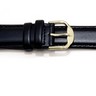 Black Saddle Leather Watch Strap for Men Ref 373678