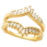 Bridal Baguette Ring Guard .38 CTW Ref 201537