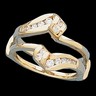 Diamond Ring Guard 14K 30 pttw dia Ref 275238
